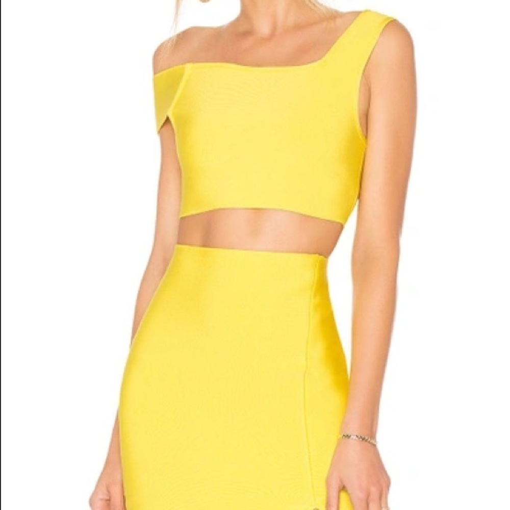 NBD x Naven Bandage Skirt and Kayla Crop Top Set S